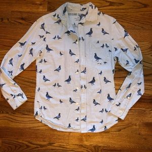 Long sleeve pigeon button up